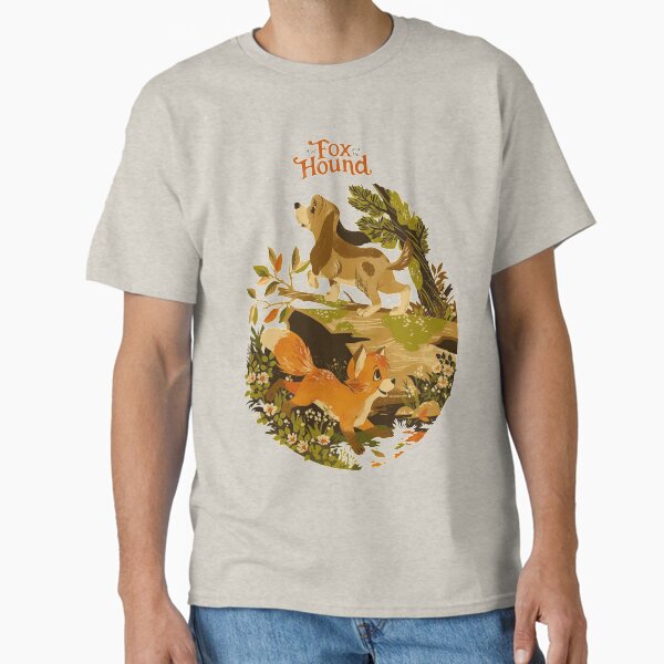 Item preview, Cartoon fox and hound cute merch designed and sold by Sovik Goswami.