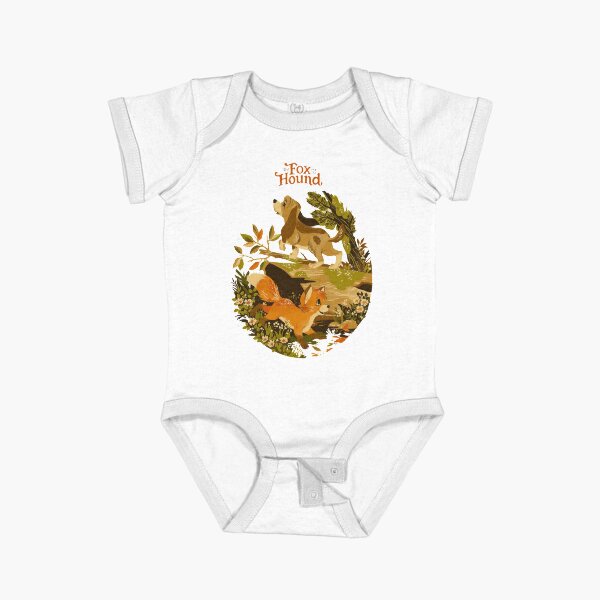 Item preview, Cartoon fox and hound cute merch designed and sold by Sovik Goswami.
