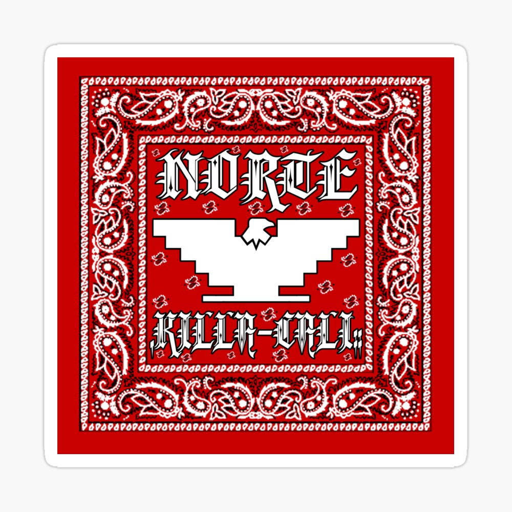 Killa-Cali (Red Bandanna Design) Sticker Sale by NorteCali | Redbubble