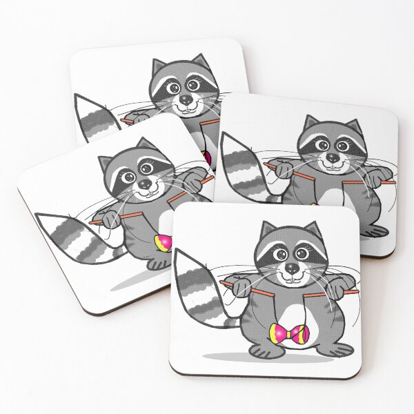 Item preview, Acrobatic performance  by a raccoon designed and sold by Shirley cute art .
