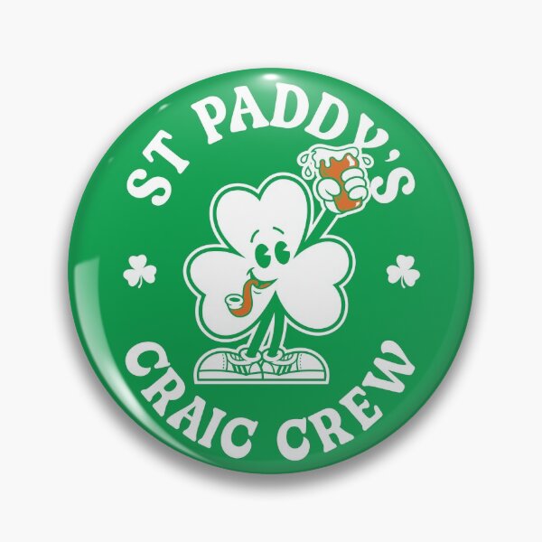 Item preview, St Paddy's Craic Crew - Vintage Cartoon Irish Shamrock designed and sold by Nemons.