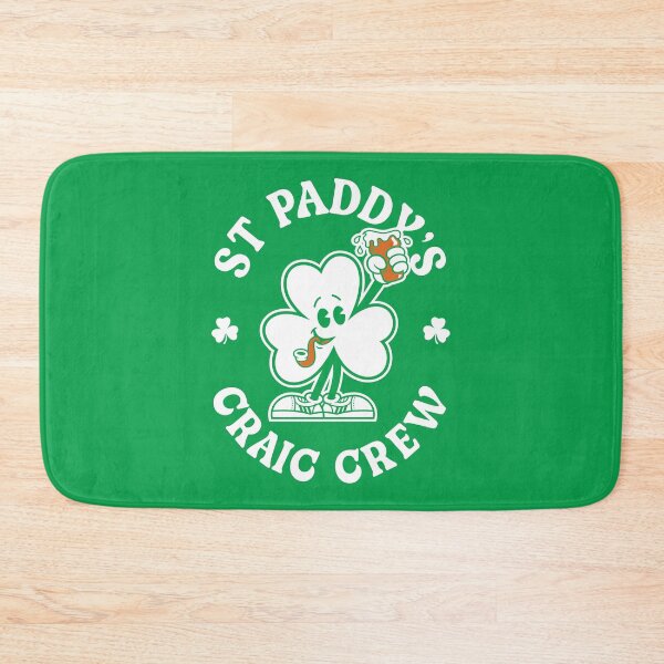 Item preview, St Paddy's Craic Crew - Vintage Cartoon Irish Shamrock designed and sold by Nemons.