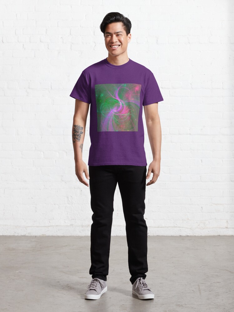 Alternate view of Chaotica fractalize space abstraction Classic T-Shirt