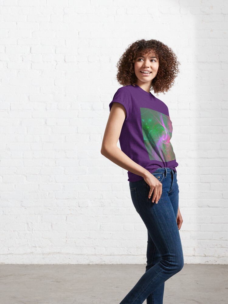 Alternate view of Chaotica fractalize space abstraction Classic T-Shirt