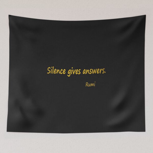 Item preview, Silence Gives Answers. designed and sold by PeaceGiftsShop.