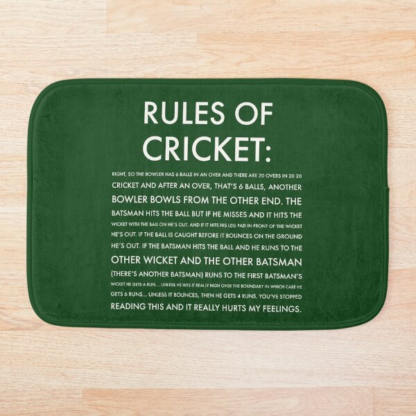 Item preview, Rules of Cricket - Funny designed and sold by Jamiecsmith1986.