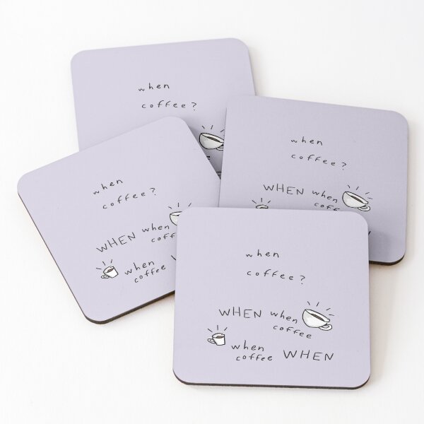 Item preview, When Coffee? designed and sold by Tegan Phillips.