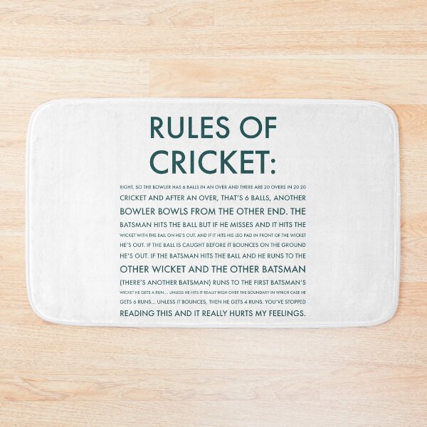 Item preview, Rules of Cricket - Funny designed and sold by Jamiecsmith1986.