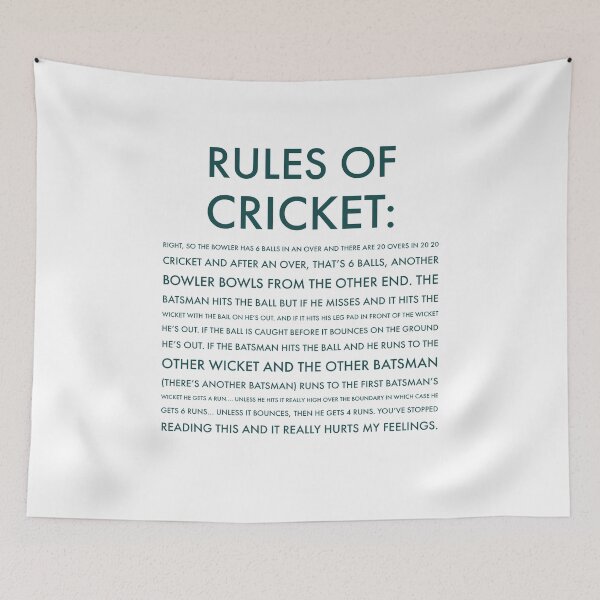 Item preview, Reglas del cricket - Divertidas designed and sold by Jamiecsmith1986.