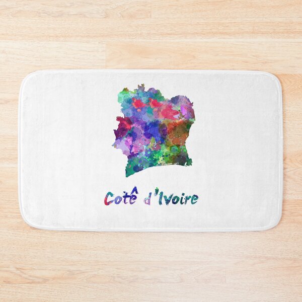 Item preview, watercolor map Côte d'Ivoire designed and sold by paulrommer.