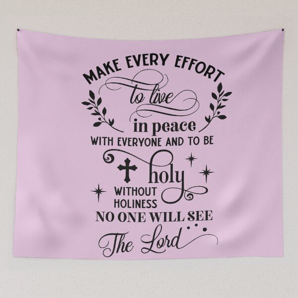 Item preview, Hebrews 12 14 designed and sold by Tender Flower Clothing.