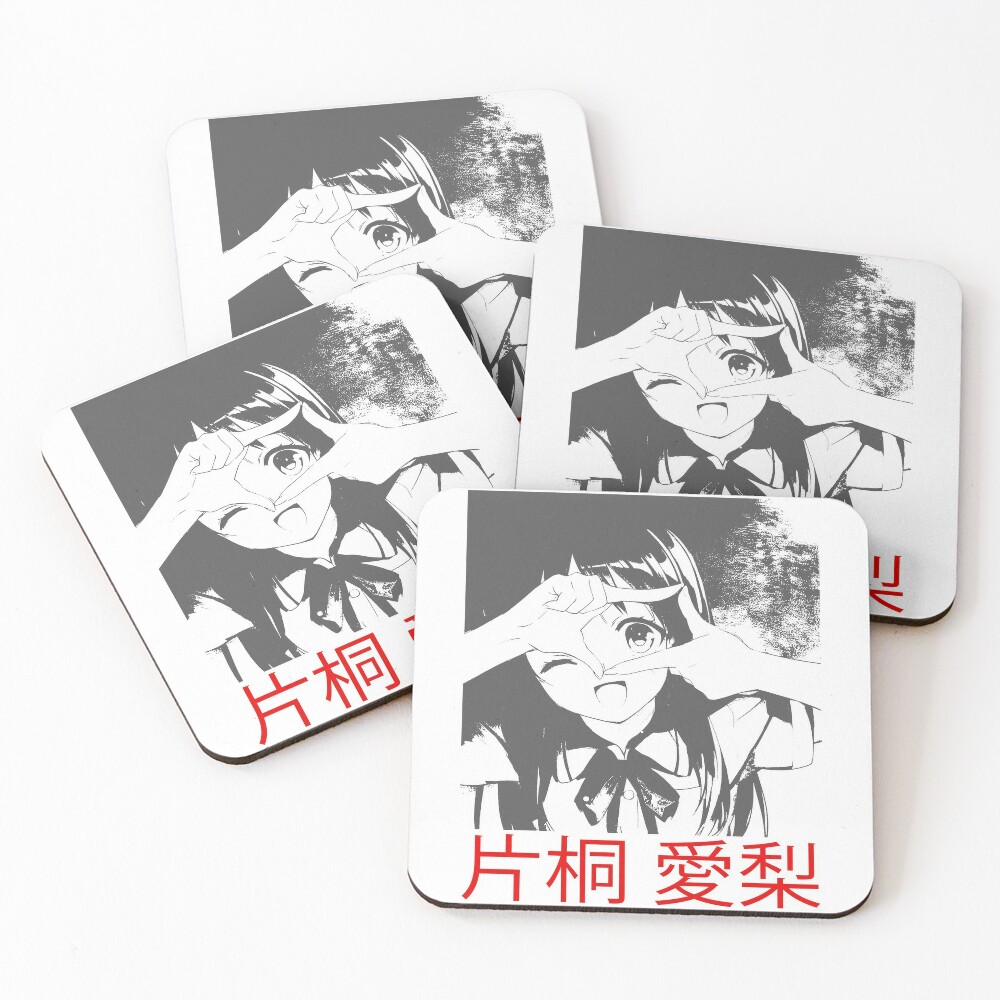 Airi Katagiri Erased Coasters Set Of 4 By Weldoneart Redbubble