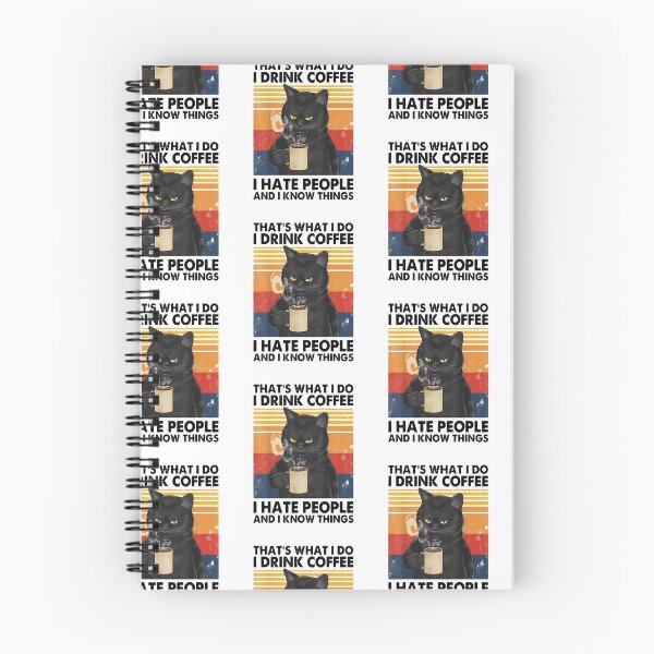 Item preview, Thats What I Do I Drink Coffee I Hate People - Morning Cat designed and sold by urban-design.