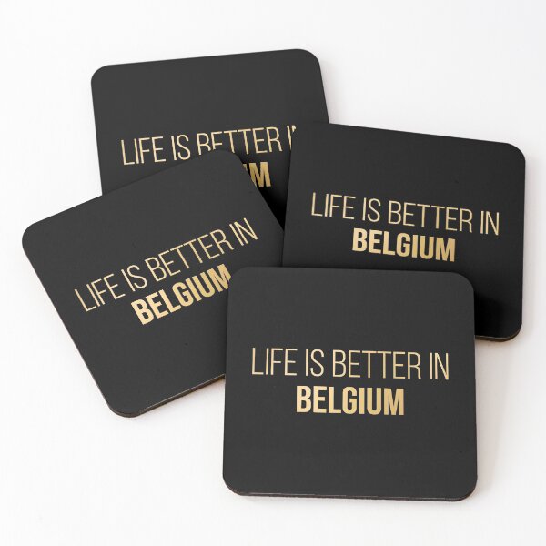 Item preview, Life is better in Belgium in Gold designed and sold by XCIV.