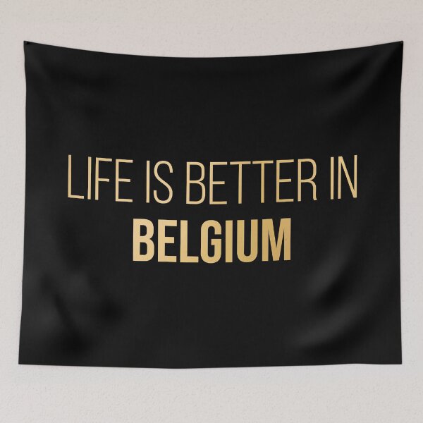 Item preview, Life is better in Belgium in Gold designed and sold by XCIV.