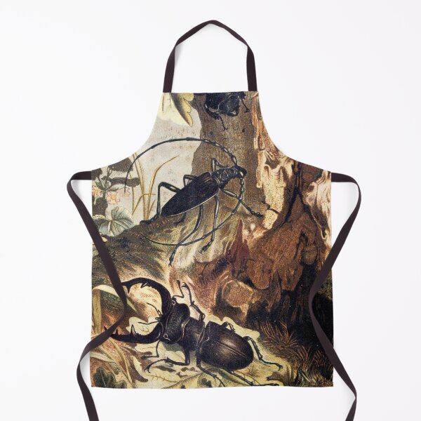 Item preview, stag-beetle and longicorn beetle vintage illustration designed and sold by Vintage Designs +.