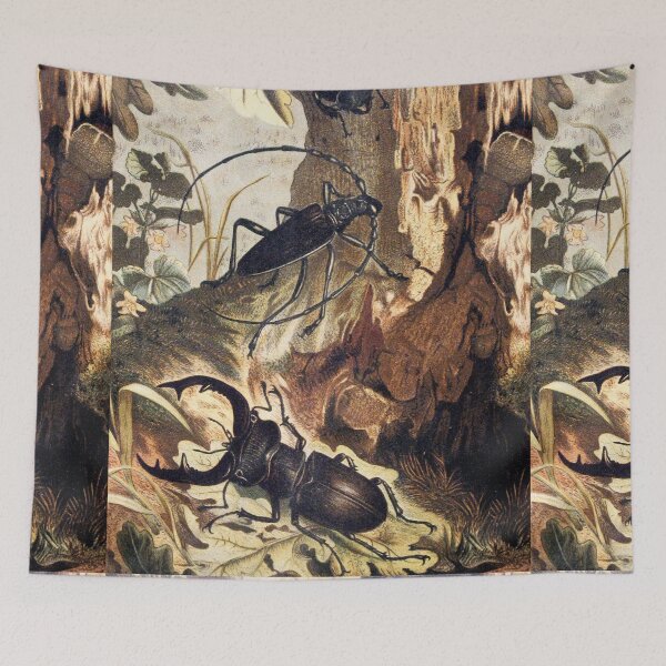 Item preview, stag-beetle and longicorn beetle vintage illustration  designed and sold by Vintage Designs +.