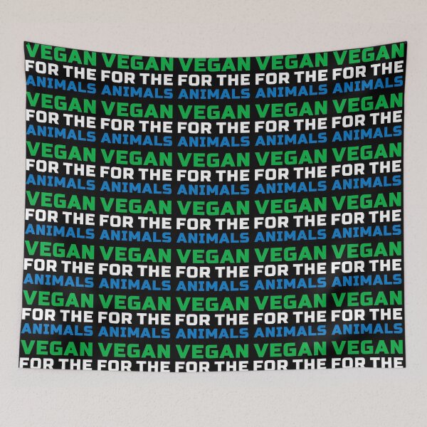 Item preview, Vegan For The Animals | Green White and Blue | International Vegan Flag Colors designed and sold by EarlessPierre.