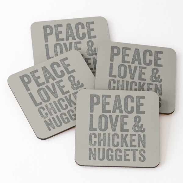 Item preview, Amor de paz divertido y nuggets de pollo designed and sold by PandaPope.