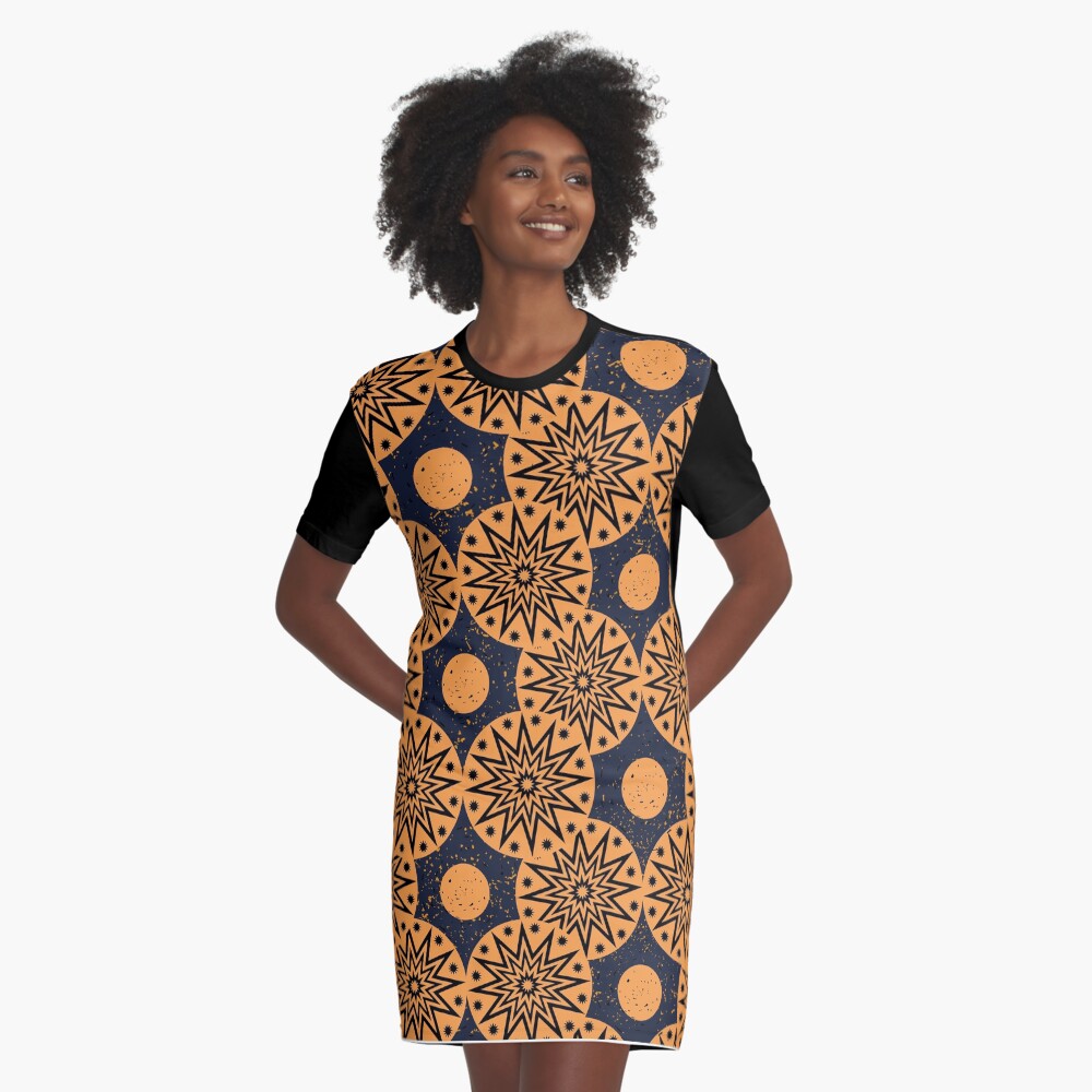 Item preview, Graphic T-Shirt Dress designed and sold by vectormarketnet.