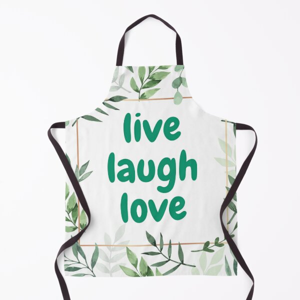 one size unisex  adult apron Paint laugh love 