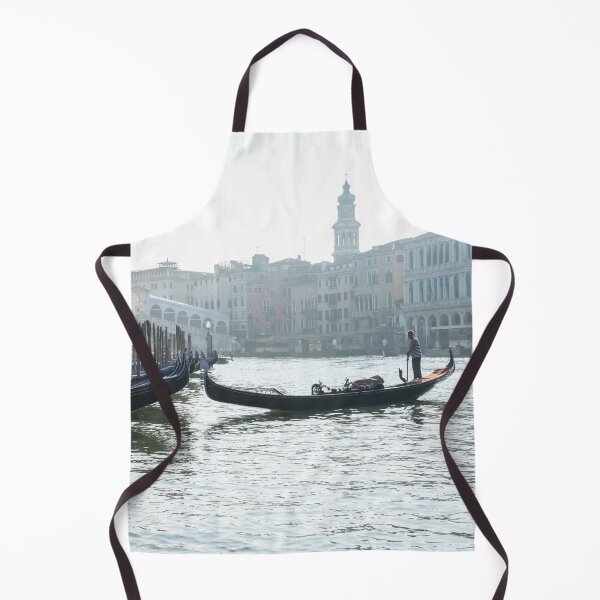 Item preview, Venetian Gondolier in the Soft Morning Mist - Quintessential Grand Canal Venice Italy designed and sold by Georgia Mizuleva.