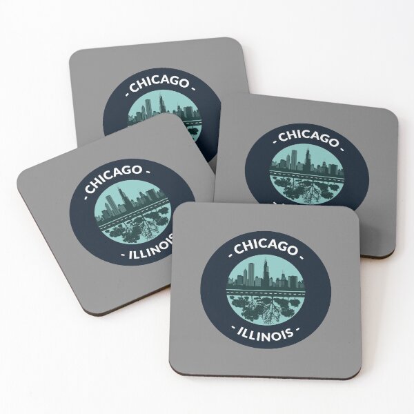 Item preview, Chicago Illinois Skylines and Trees designed and sold by Taumaturgo.