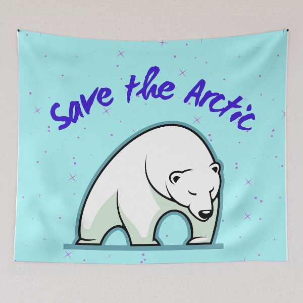 Item preview, Save the arctic 2021 vintage polar bear  designed and sold by Socool101.