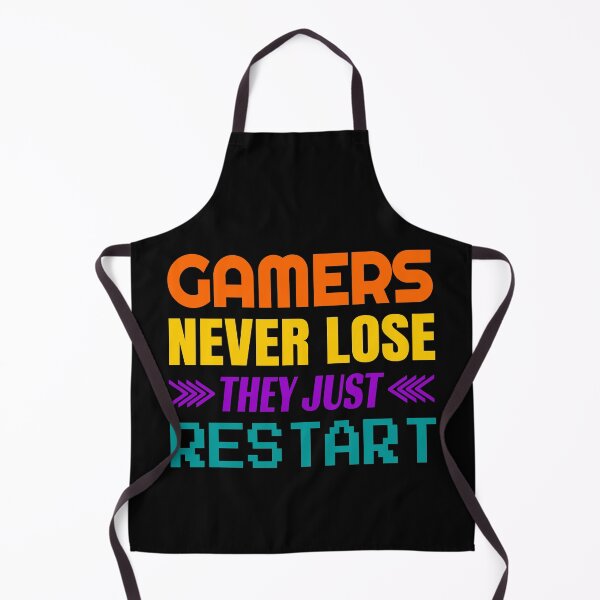 Item preview, Gamers Never Lose | Cool Funny Gaming Quote designed and sold by Dev-Ang.