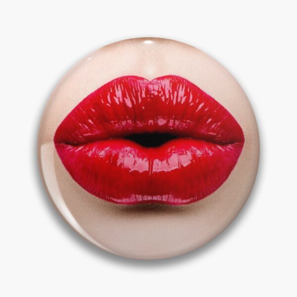 Item preview, Red lips love kiss pout face designed and sold by Dear-Ashlin.