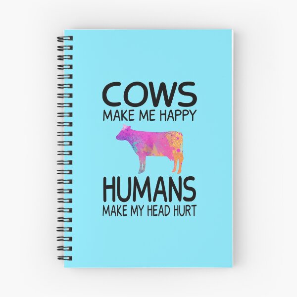 Item preview, Cows make me happy Humans make my head hurt Funny Gift  designed and sold by JustGift.