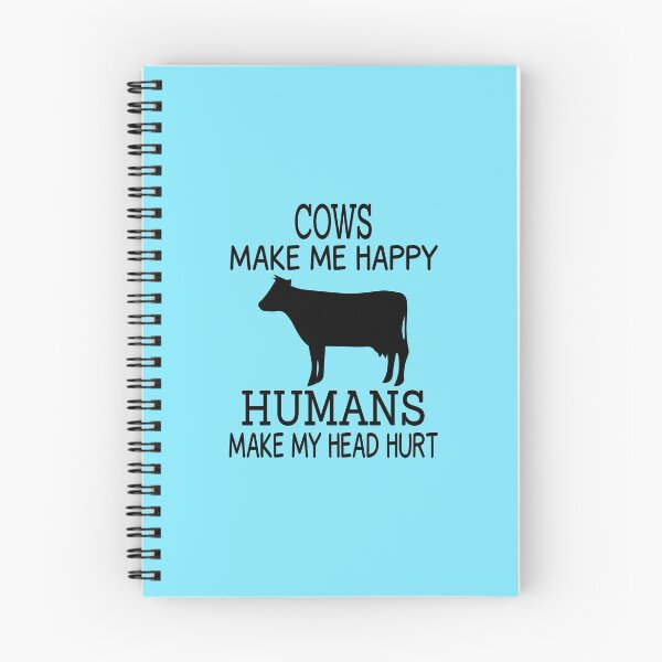 Item preview, Cows make me happy Humans make my head hurt Funny Gift  designed and sold by JustGift.