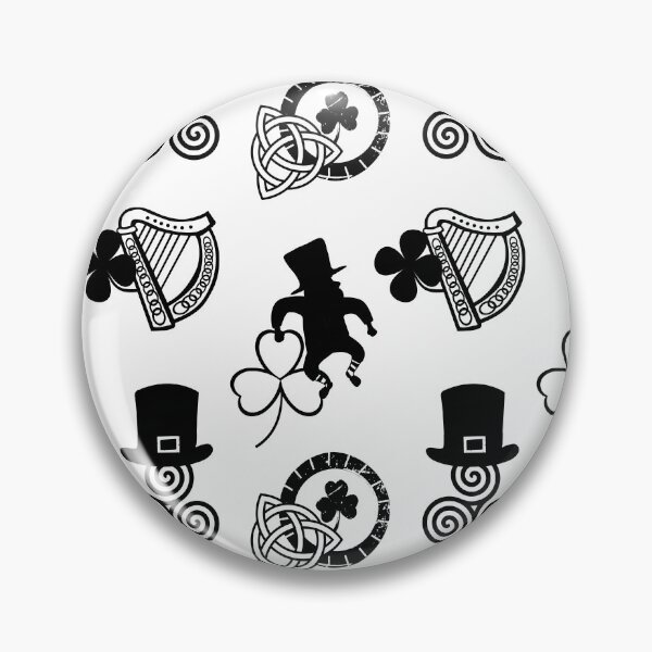 Item preview, Irish Paddys Day Shamrock Leprechaun Harp designed and sold by badlydrawnbabe.