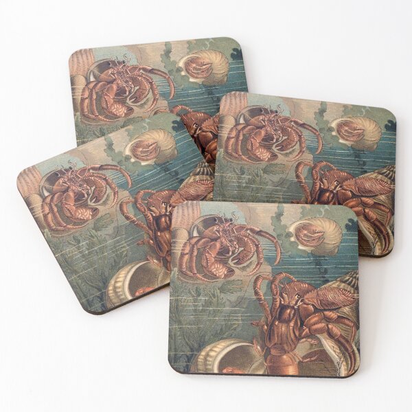 Item preview, Hermit Crabs vintage art designed and sold by Vintage Designs +.