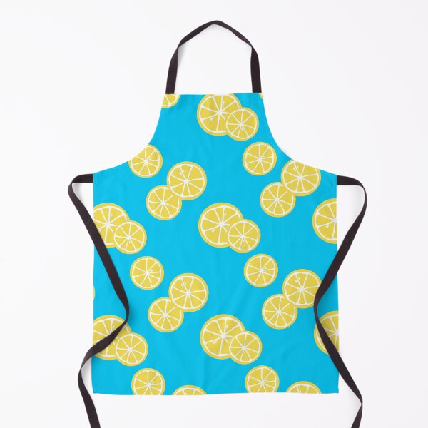 Item preview, Lemons on blue background designed and sold by Feeling Artsy.