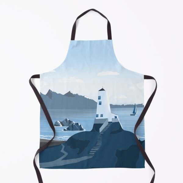 Item preview, Lighthouse 3 - minimal artwork in blue colours designed and sold by Julia Rudens.
