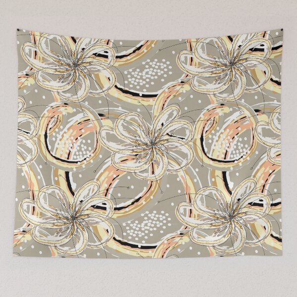 Item preview, Abstract floral pattern design designed and sold by Openspace2020.