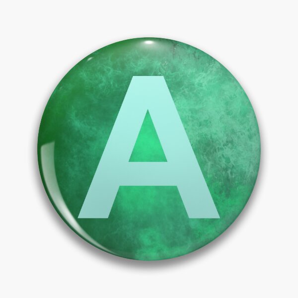 Item preview, Cosmic Fire Green Alphabet A designed and sold by geoceltic.