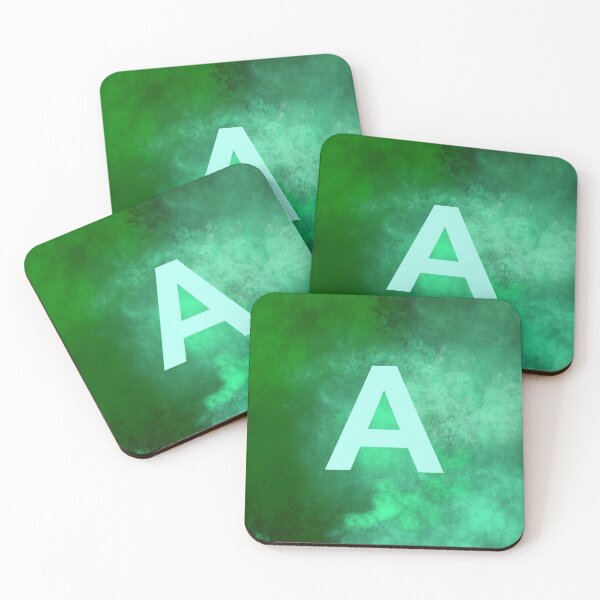 Item preview, Cosmic Fire Green Alphabet A designed and sold by geoceltic.