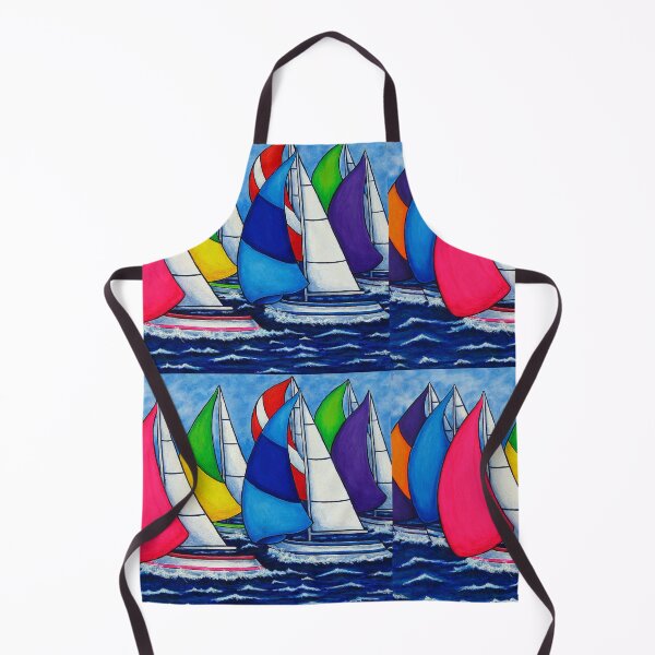 Item preview, Colourful Regatta designed and sold by Lisa Lorenz Paintings.