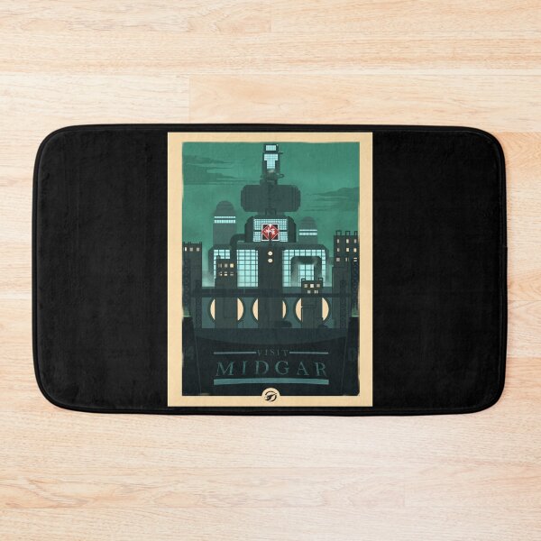Item preview, Visit Midgar - Minimalist Travel Style - Video Game Art designed and sold by PopCultArcade.