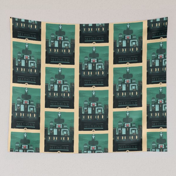Item preview, Visit Midgar - Minimalist Travel Style - Video Game Art designed and sold by PopCultArcade.