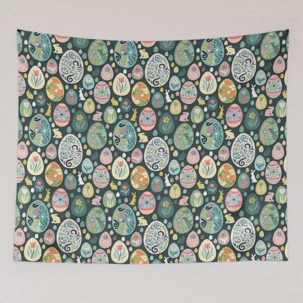 Item preview, Kopie von colorful paper easter eggs and bunnies designed and sold by colorofmagic.