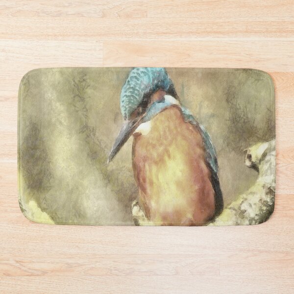 Item preview, Stunning Artistic Common Kingfisher Bird Watercolor designed and sold by taiche.