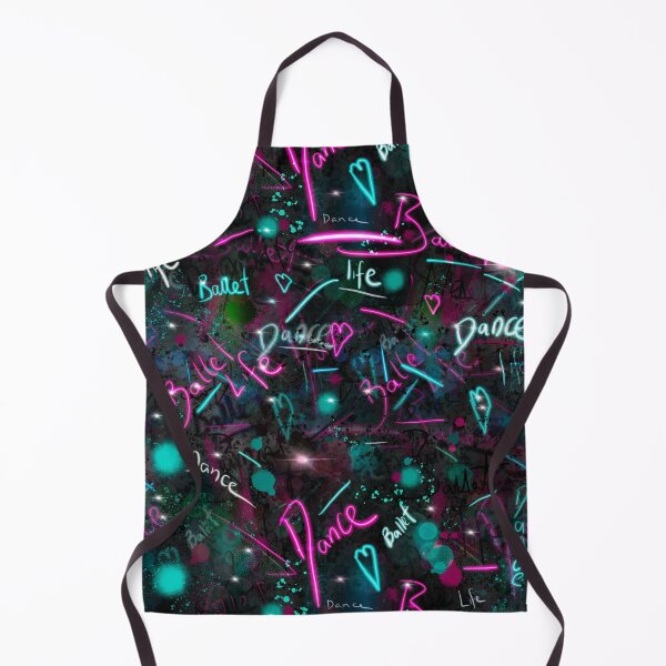 Item preview, Neon ballet, dance repeat pattern artwork bright and dark designed and sold by Dance Vibes: Blingit Studios.