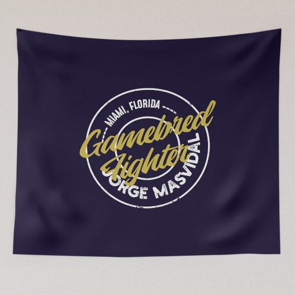 Item preview, Jorge "Gamebred Fighter" Masvidal - Typography 1 - Gold White designed and sold by Getting  Smashed Co.