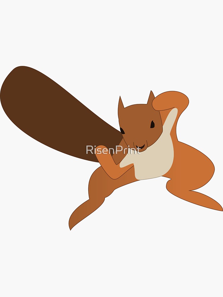 "Karate squirrel" Sticker for Sale by RisenPrint Redbubble