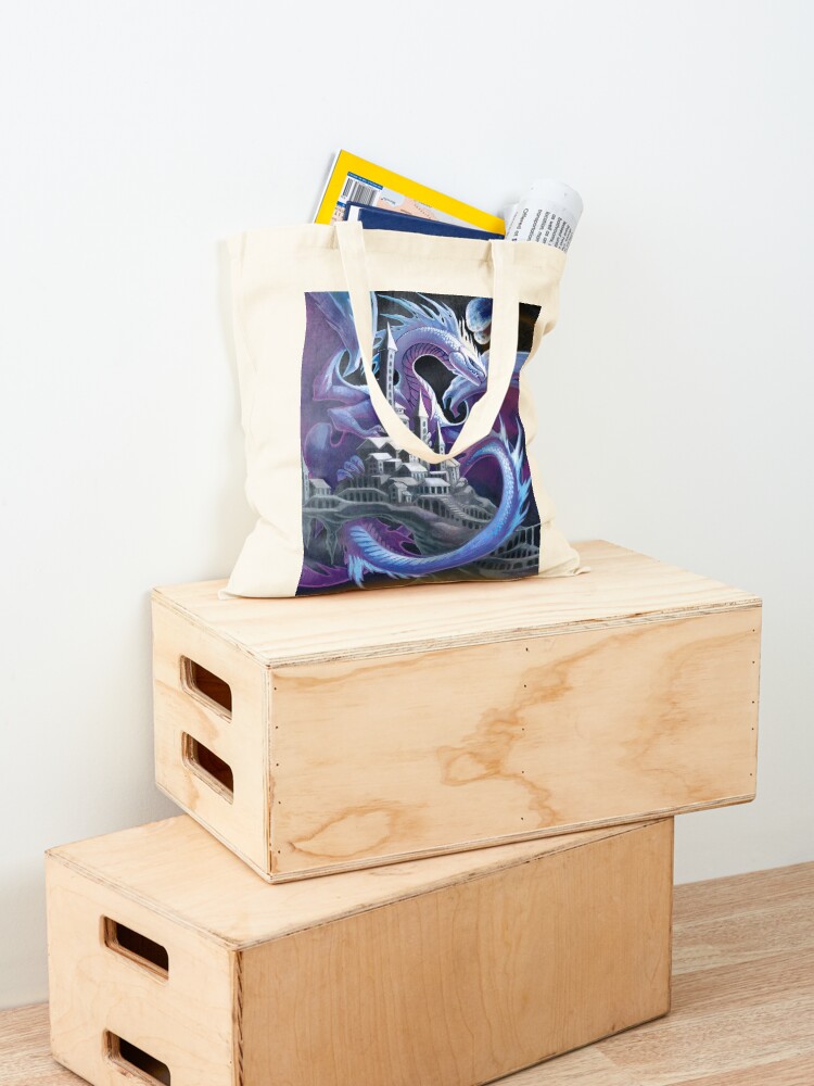Alternate view of city of bridges Tote Bag
