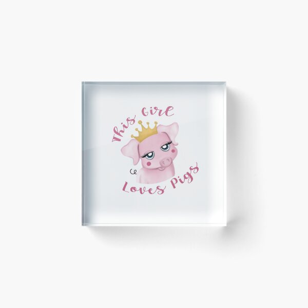 Item preview, This Girl Loves Pigs designed and sold by autlu.