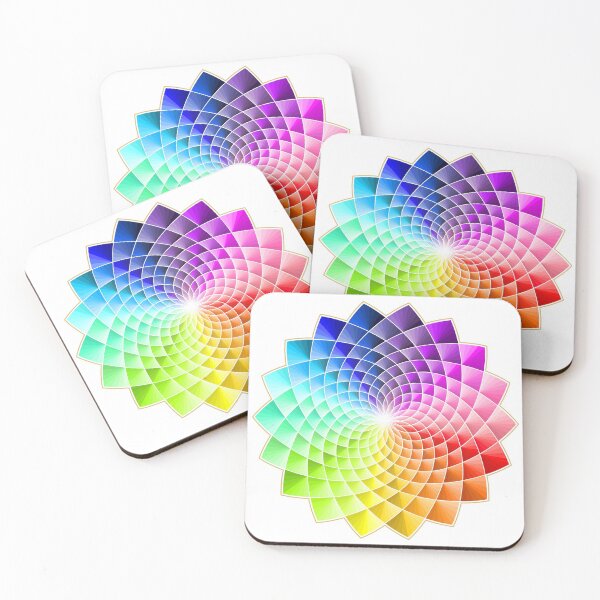 Item preview, Colorful Mandala with 3D Effect and White Lines designed and sold by MandalaSoul.